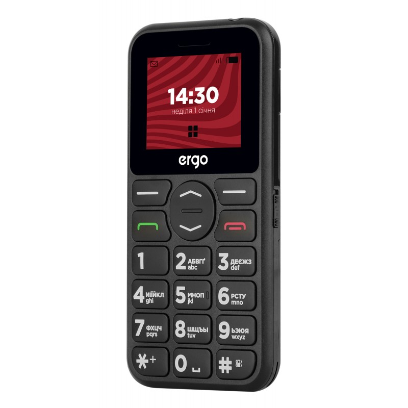 Мобільний телефон ERGO R181 Dual Sim Black (6653747)