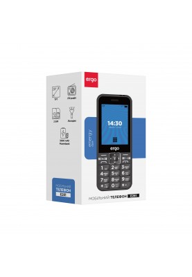 Мобільний телефон ERGO E281 Dual Sim Black (6653749)