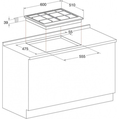 Газова варильна поверхня Whirlpool GMT 6422 AN (6676781)