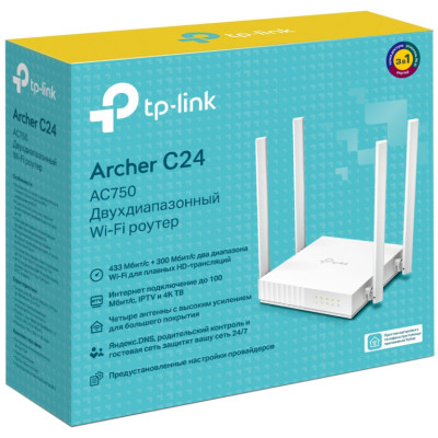 Бездротовий маршрутизатор TP-Link Archer C24 (6626558) Бездротовий маршрутизатор TP-Link Archer C24 (6626558)