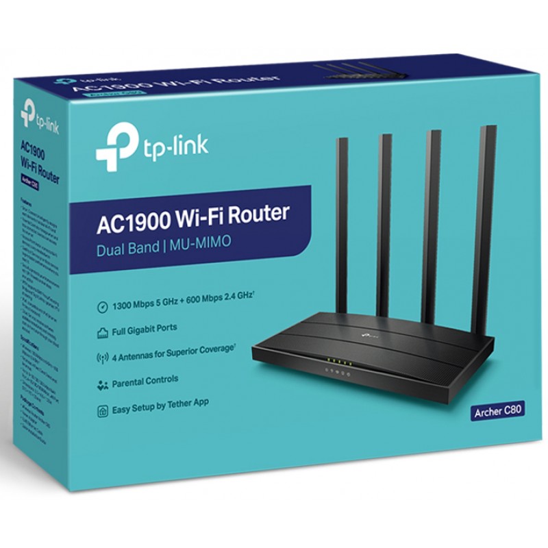 Бездротовий маршрутизатор TP-Link Archer C80 AC1900 Archer C80 AC1900 (6708987)