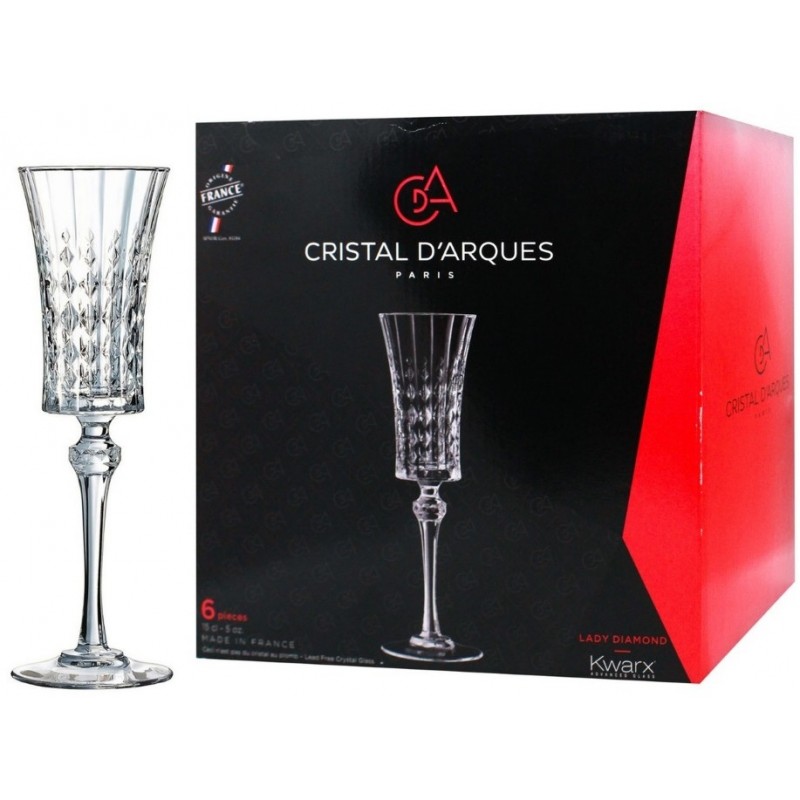 Набір келихів Cristal d'Arques Paris Lady Diamond, 6х150 мл (6672175)