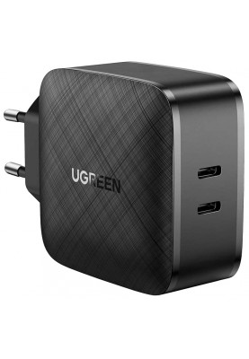 Мережевий зарядний пристрій Ugreen CD216 66W 2xType-C PD Charger (Black) (6689270)