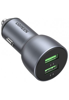 Автомобільний зарядний пристрій Ugreen CD213 36W 2xUSB QC 3.0 3A Car Charger (Dark Blue) (6689298)