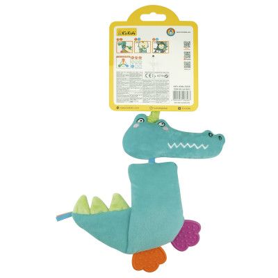 М'яке брязкальце Ks Kids з прорізувачами Кроко (6710208)