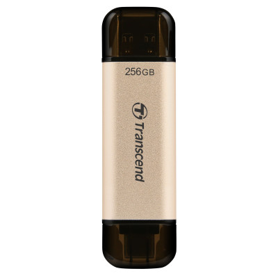 Flash Drive Transcend JetFlash 930C 256GB USB 3.2/Type-C Gold-Black (TS256GJF930C) (6716870)