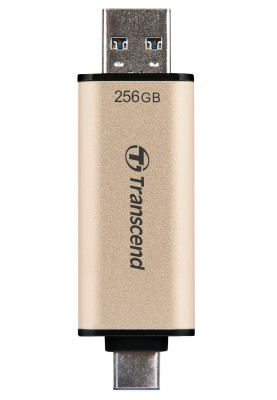 Flash Drive Transcend JetFlash 930C 256GB USB 3.2/Type-C Gold-Black (TS256GJF930C) (6716870)