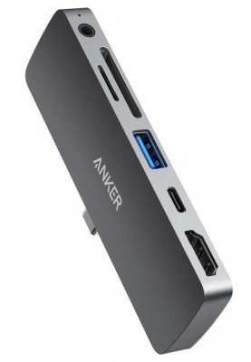 Перехідник Anker PowerExpand Direct 6-in-1 USB-C PD Media Hub (Gray) (6705830)