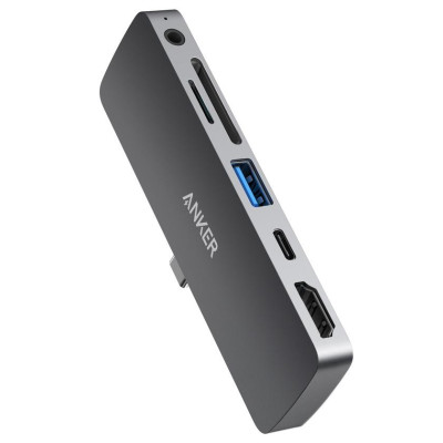 Перехідник Anker PowerExpand Direct 6-in-1 USB-C PD Media Hub (Gray) (6705830)
