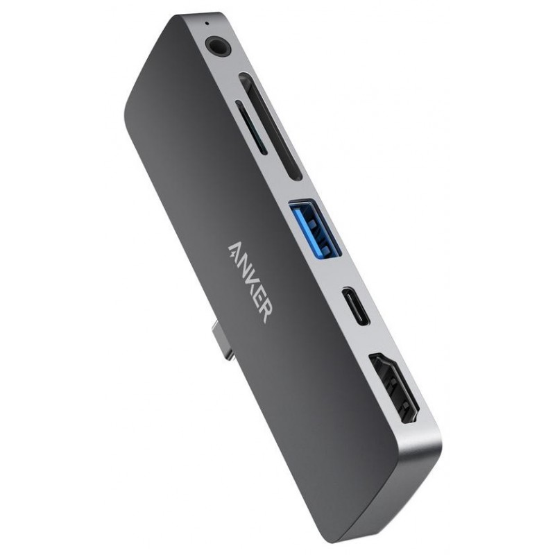 Перехідник Anker PowerExpand Direct 6-in-1 USB-C PD Media Hub (Gray) (6705830)