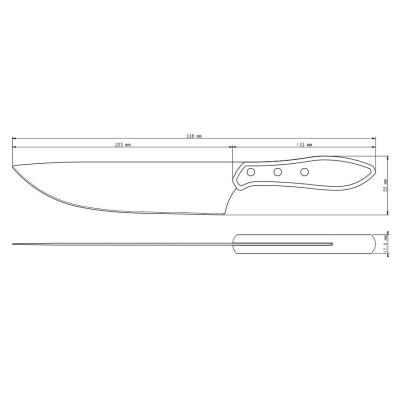 Ніж для м'яса Tramontina Barbecue Polywood, 203 мм (6710922)