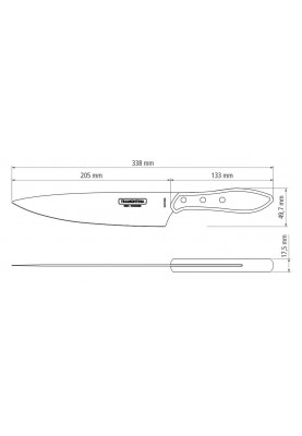 Ніж для м'яса Tramontina Barbecue Polywood, 203 мм (6710923)