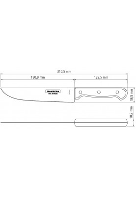 Ніж кухонний Tramontina Polywood, 180 мм (6710925)