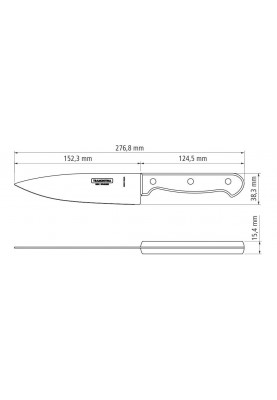 Ніж кухонний Tramontina Polywood, 152 мм (6710928)
