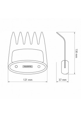 Багатоцільовий кіготь Tramontina Churrasco Black, 13х12х3.7 мм (6710916)