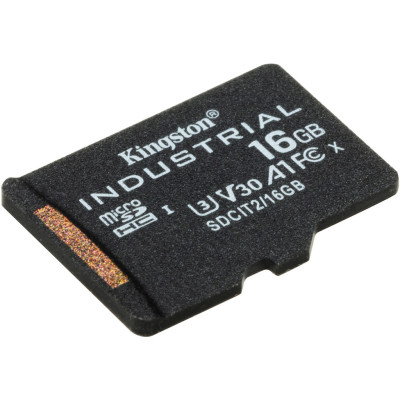 Карта пам'яті Kingston microSDHC 16GB Industrial pSLC C10 A1 (SDCIT2/16GBSP) (6732107) Карта пам'яті Kingston microSDHC 16GB Industrial pSLC C10 A1 (SDCIT2/16GBSP) (6732107)