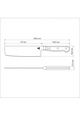 Ніж для суші Tramontina Sushi Gold Nakiri, 178 мм (6743995)