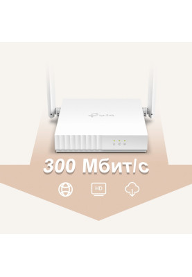 Бездротовий маршрутизатор TP-Link TL-WR820N Router (v2) 300M Wireless (2-Antenna) (6469503)