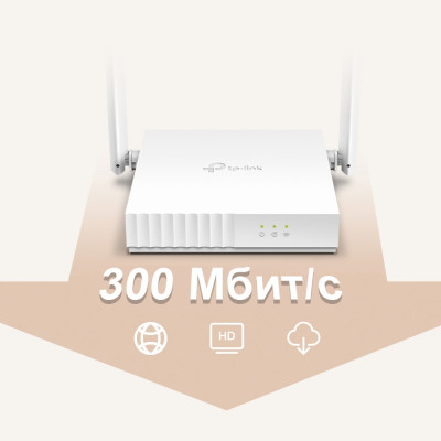Бездротовий маршрутизатор TP-Link TL-WR820N Router (v2) 300M Wireless (2-Antenna) (6469503)