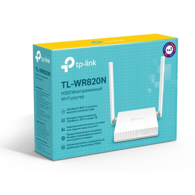Бездротовий маршрутизатор TP-Link TL-WR820N Router (v2) 300M Wireless (2-Antenna) (6469503)