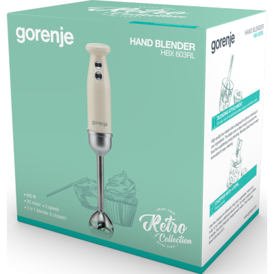 Занурювальний блендер Gorenje HBX 603 RL (LW-3358G5) (6485804)