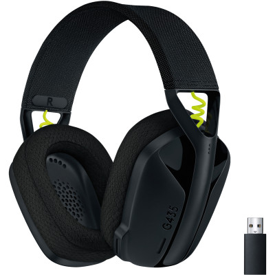 Гарнітура Logitech G435 LIGHTSPEED Wireless Gaming - Black  (6736845)