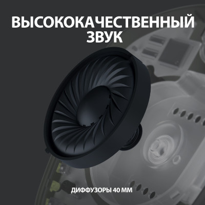 Гарнітура Logitech G435 LIGHTSPEED Wireless Gaming - Black  (6736845)