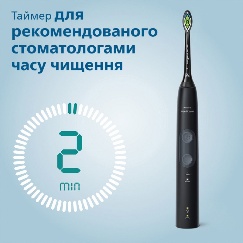 Набір електричних зубних щіток Philips HX6830/35 Sonicare ProtectiveClean 4500 Black+Pink (6606118)