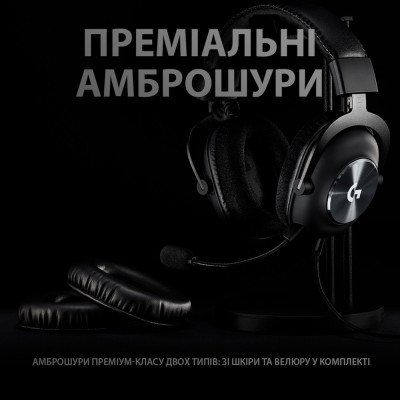 Гарнітура Logitech PRO X Gaming Headset, Black (981-000818) (6627326)