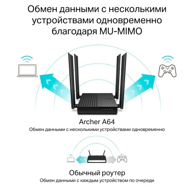 Бездротовий маршрутизатор TP-Link Archer A64 (6786908)
