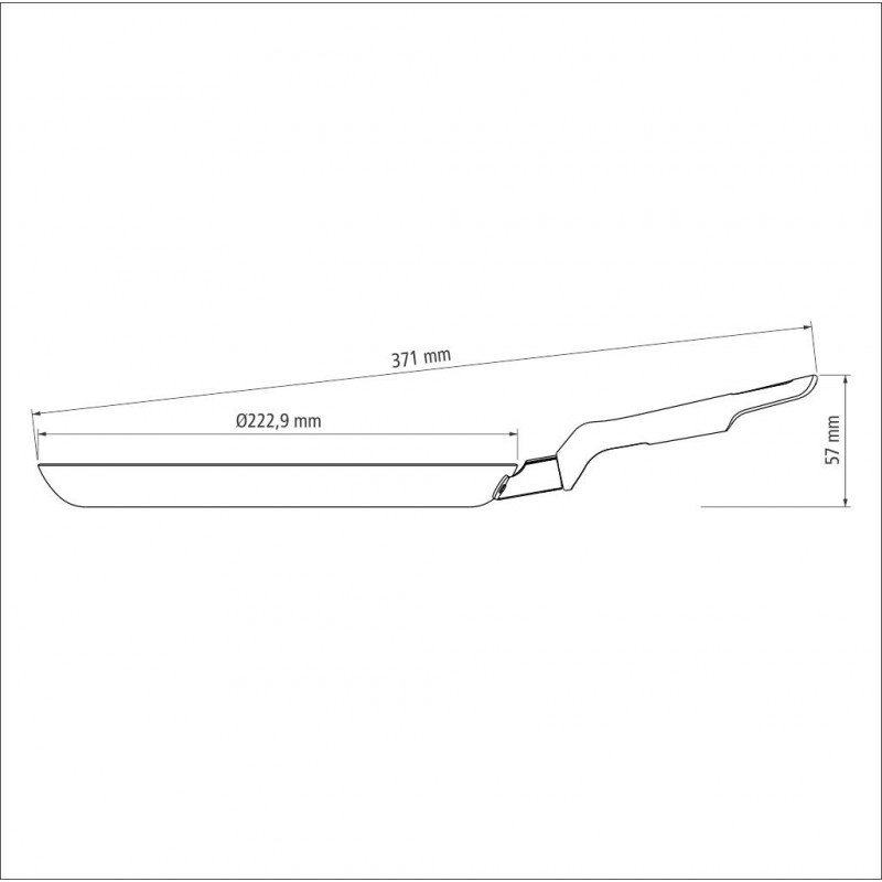 Сковорода Tramontina Loreto 22 см, для млинців (6714266)
