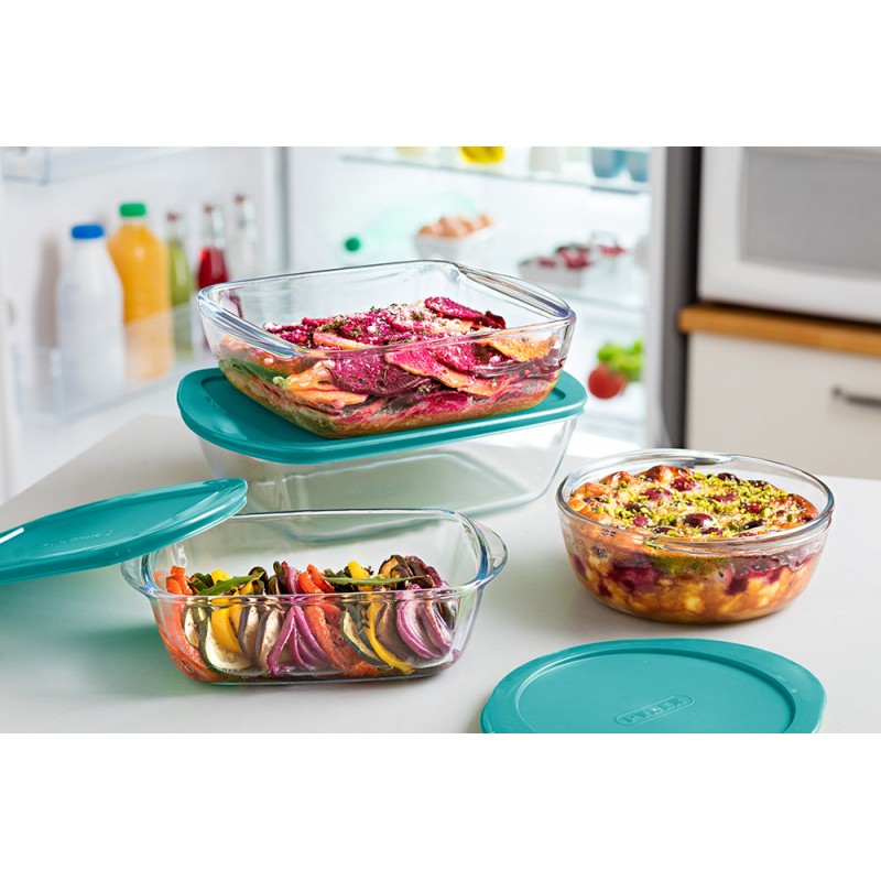 Форма з кришкою Pyrex Cook&Store, 22х22х7 см (6797400)