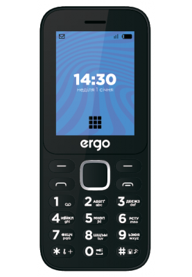 Мобільний телефон ERGO E241 Dual Sim Black (6716239)