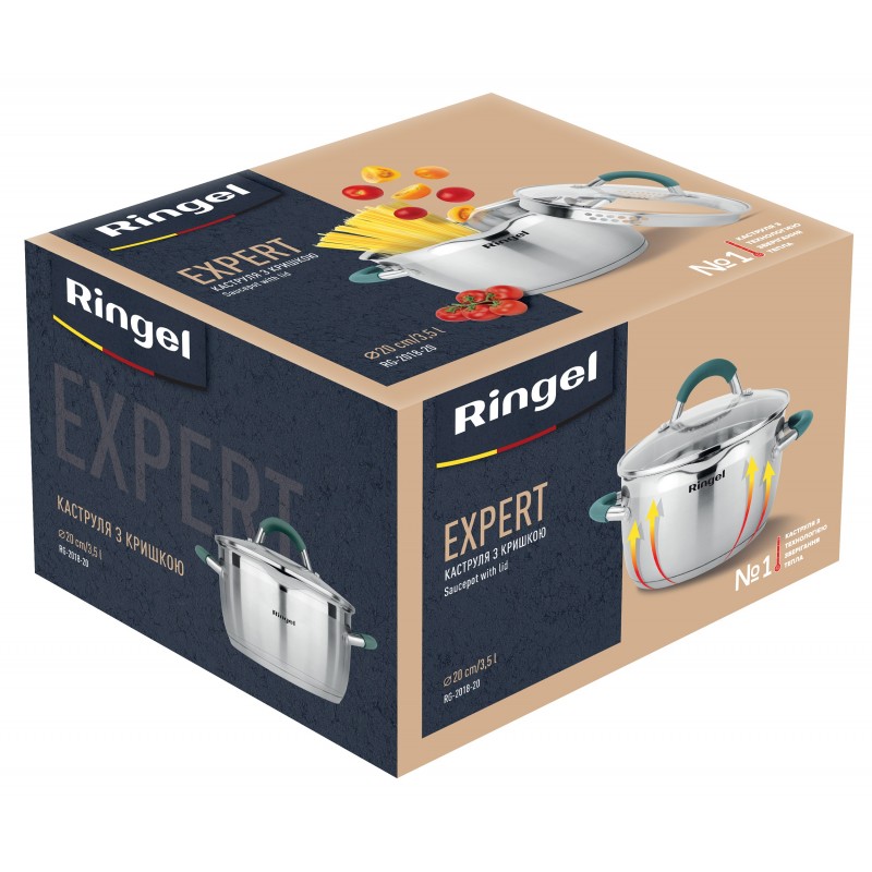 Каструля RINGEL Expert 20 см 3.5л (6723691)