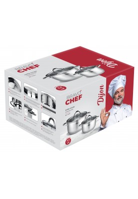 Набір посуду BRAVO CHEF (1.9л+3.6л) (6720888)