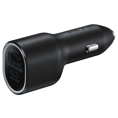 Автомобільний зарядний пристрій Samsung EP-L4020NBEGRU 40W Super Fast Dual Charger (Black) (6810228)