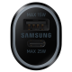 Автомобільний зарядний пристрій Samsung EP-L4020NBEGRU 40W Super Fast Dual Charger (Black) (6810228)