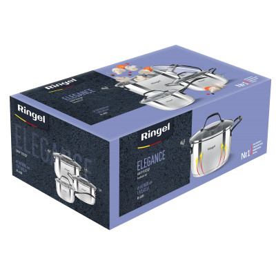 Набір посуду RINGEL Elegance 6 пр. (1.3л + 2.7л. + 5.3л) (6743694)