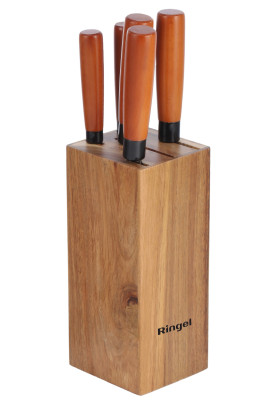 Набір кухонних ножів RINGEL Elegance Набір з 5 ножів у колоді (6743690)