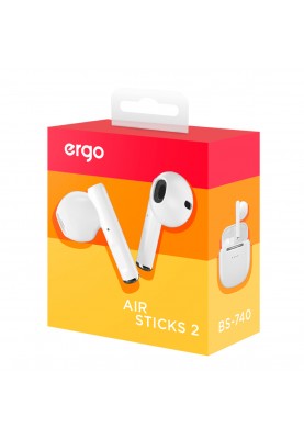 Гарнітура ERGO BS-740 Air Sticks 2 White (6819314)