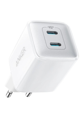 Мережевий зарядний пристрій Anker PowerPort 521 Nano Pro - 40W 2xUSB-C PIQ3.0 (White) (6710632)