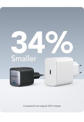 Мережевий зарядний пристрій Anker PowerPort 713 Nano II - 45W USB-C GaN (Black) (6812336)