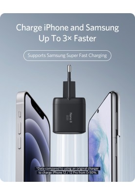 Мережевий зарядний пристрій Anker PowerPort 713 Nano II - 45W USB-C GaN (Black) (6812336)