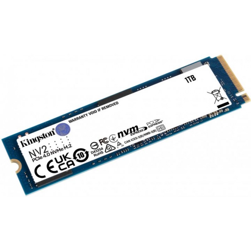 SSD накопичувач Kingston M.2 1TB NV2 2280 PCIe 4.0 NVMe SSD (SNV2S/1000G) (6822685)