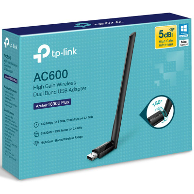USB адаптер TP-Link Archer T600U Plus AC600 USB2.0 (6706083) USB адаптер TP-Link Archer T600U Plus AC600 USB2.0 (6706083)