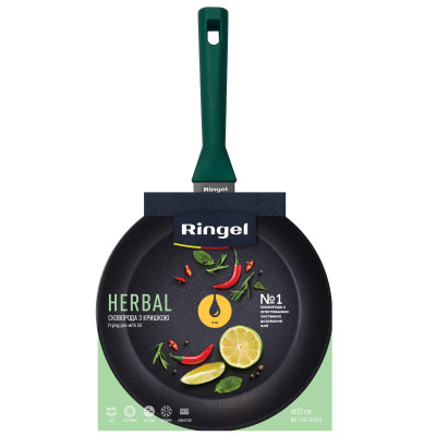 Сковорода RINGEL Herbal сковорода глибока 26 см (6806844)