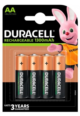 Акумулятор Duracell HR6 (AA) 1300mAh уп. 4 шт (6832572)