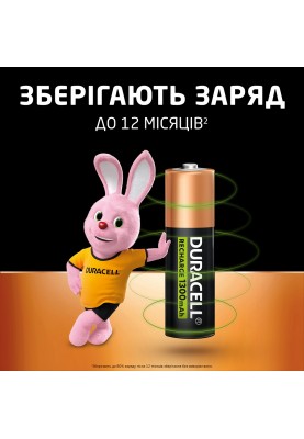 Акумулятор Duracell HR6 (AA) 1300mAh уп. 4 шт (6832572)