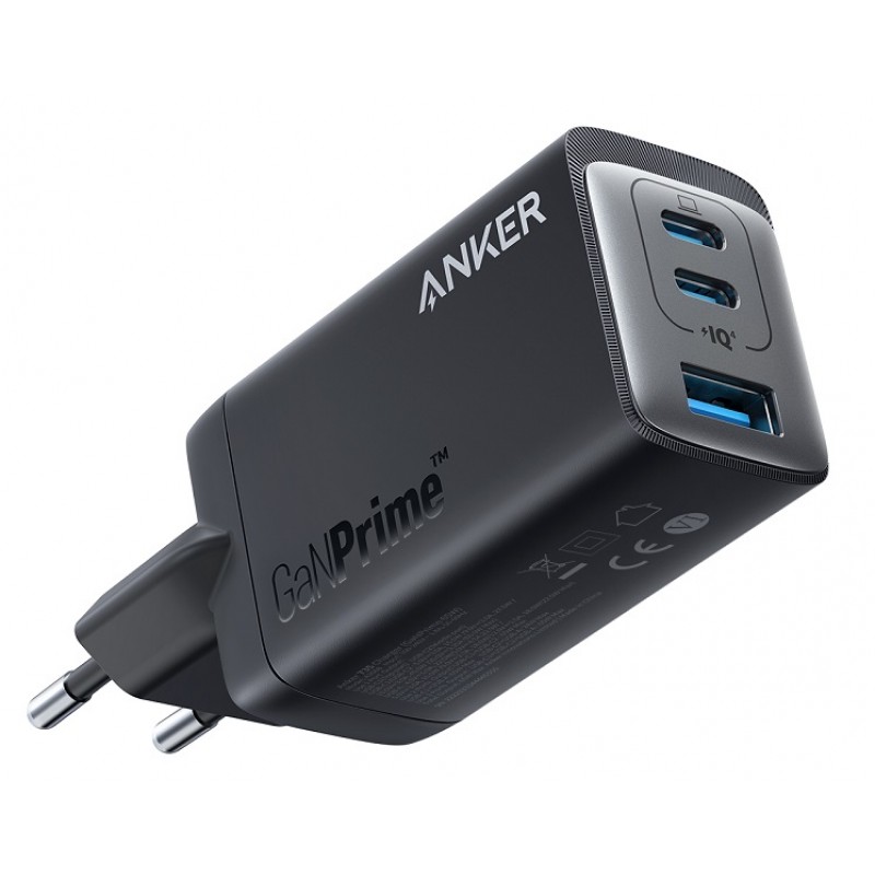 Мережевий зарядний пристрій Anker PowerPort 735 GaNPrime - 65W 2xPD & 1xPIQ PPS/DPDS (6837237)