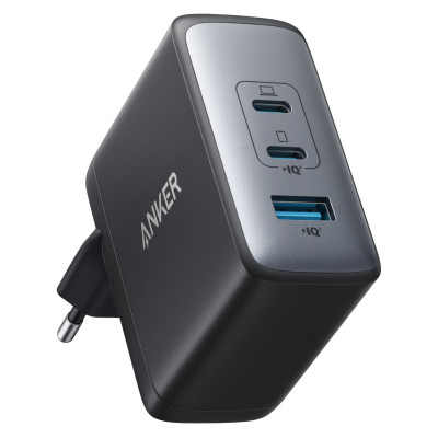 Мережевий зарядний пристрій ANKER PowerPort 736 Nano II - 100W 2xUSB-C PD & 1xPIQ GaN  (6837239)